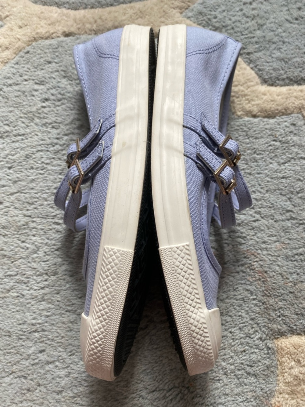 Converse Classic Double-Strap Mary Jane Sneakers in Lavender Size 9.5 New - Picture 9 of 12